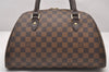 Authentic Louis Vuitton Damier Ribera MM Hand Boston Bag Purse N41434 LV 1365I
