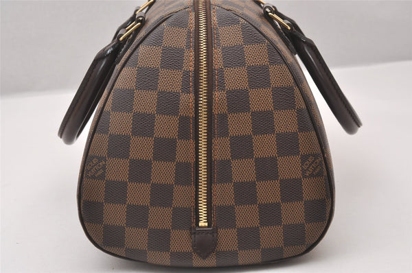Authentic Louis Vuitton Damier Ribera MM Hand Boston Bag Purse N41434 LV 1365I