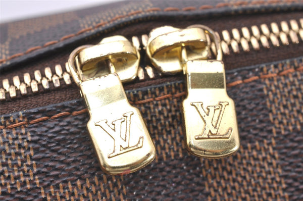 Authentic Louis Vuitton Damier Ribera MM Hand Boston Bag Purse N41434 LV 1365I