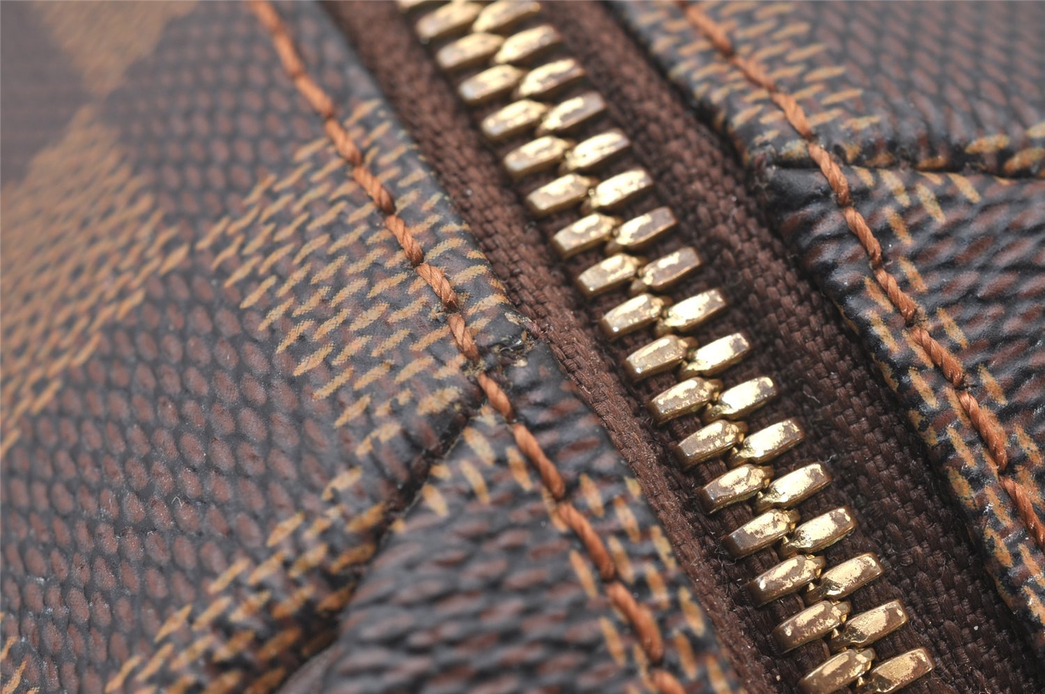 Authentic Louis Vuitton Damier Ribera MM Hand Boston Bag Purse N41434 LV 1365I