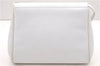 Authentic Ferragamo Vara Shoulder Cross Body Bag Purse Leather White 1366D
