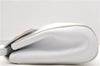 Authentic Ferragamo Vara Shoulder Cross Body Bag Purse Leather White 1366D