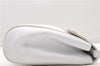 Authentic Ferragamo Vara Shoulder Cross Body Bag Purse Leather White 1366D
