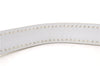 Authentic Ferragamo Vara Shoulder Cross Body Bag Purse Leather White 1366D