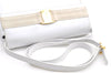 Authentic Ferragamo Vara Shoulder Cross Body Bag Purse Leather White 1366D