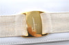 Authentic Ferragamo Vara Shoulder Cross Body Bag Purse Leather White 1366D