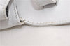 Authentic Ferragamo Vara Shoulder Cross Body Bag Purse Leather White 1366D