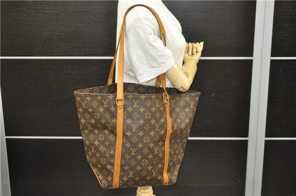 Authentic Louis Vuitton Monogram Sac Shopping PM Tote Bag M51108 LV 1366E