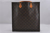 Authentic Louis Vuitton Monogram Sac Plat Hand Tote Bag M51140 LV 1366F