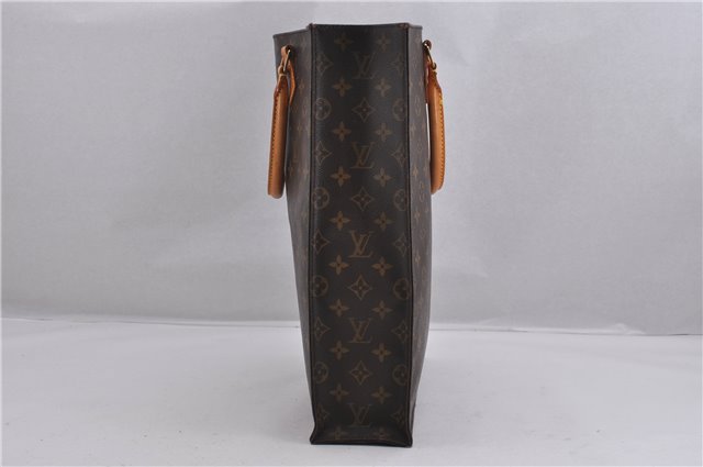 Authentic Louis Vuitton Monogram Sac Plat Hand Tote Bag M51140 LV 1366F