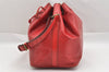 Authentic Louis Vuitton Epi Petit Noe Shoulder Drawstring Bag M44107 Red 1366I