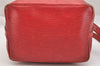 Authentic Louis Vuitton Epi Petit Noe Shoulder Drawstring Bag M44107 Red 1366I