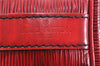 Authentic Louis Vuitton Epi Petit Noe Shoulder Drawstring Bag M44107 Red 1366I
