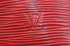 Authentic Louis Vuitton Epi Petit Noe Shoulder Drawstring Bag M44107 Red 1366I