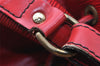Authentic Louis Vuitton Epi Petit Noe Shoulder Drawstring Bag M44107 Red 1366I