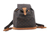 Authentic Louis Vuitton Monogram Montsouris GM Backpack M51135 LV 1367E