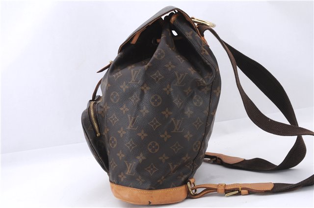 Authentic Louis Vuitton Monogram Montsouris GM Backpack M51135 LV 1367E