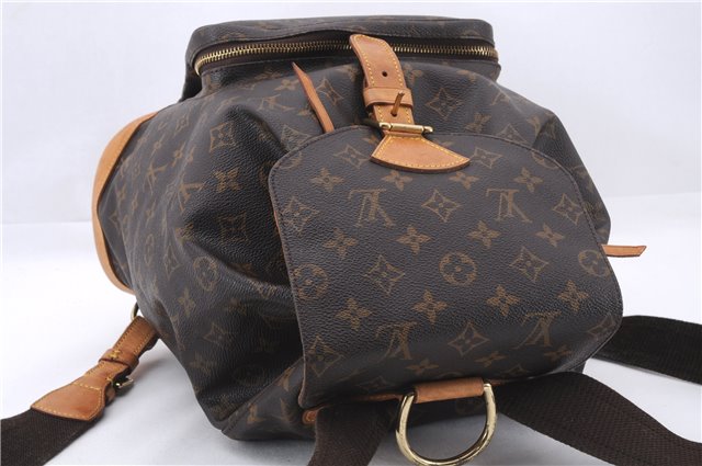 Authentic Louis Vuitton Monogram Montsouris GM Backpack M51135 LV 1367E