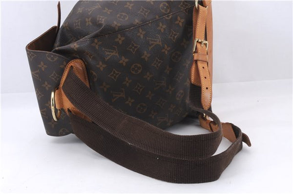 Authentic Louis Vuitton Monogram Montsouris GM Backpack M51135 LV 1367E