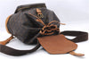 Authentic Louis Vuitton Monogram Montsouris GM Backpack M51135 LV 1367E