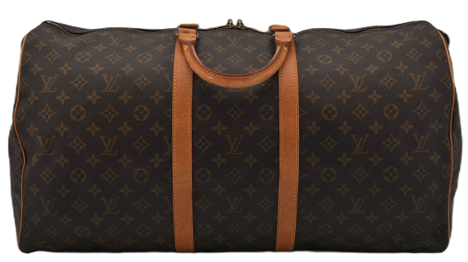 Authentic Louis Vuitton Monogram Keepall 55 Travel Boston Bag M41424 LV 1368F