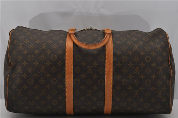 Authentic Louis Vuitton Monogram Keepall 55 Travel Boston Bag M41424 LV 1368F