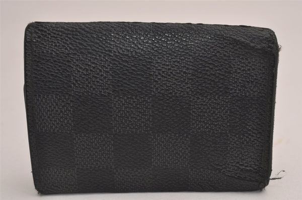 Authentic Louis Vuitton Damier Graphite Multicles 6 Key Case M62662 LV 1368I