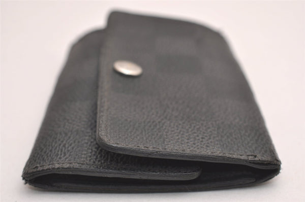 Authentic Louis Vuitton Damier Graphite Multicles 6 Key Case M62662 LV 1368I