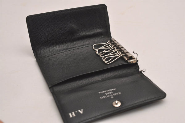 Authentic Louis Vuitton Damier Graphite Multicles 6 Key Case M62662 LV 1368I