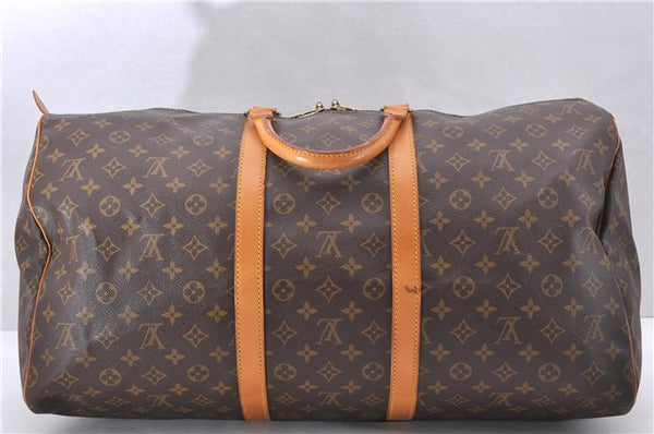 Authentic Louis Vuitton Monogram Keepall 55 Travel Boston Bag M41424 LV 1369F