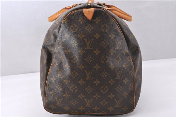 Authentic Louis Vuitton Monogram Keepall 55 Travel Boston Bag M41424 LV 1369F