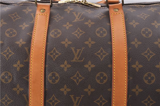 Authentic Louis Vuitton Monogram Keepall 55 Travel Boston Bag M41424 LV 1369F