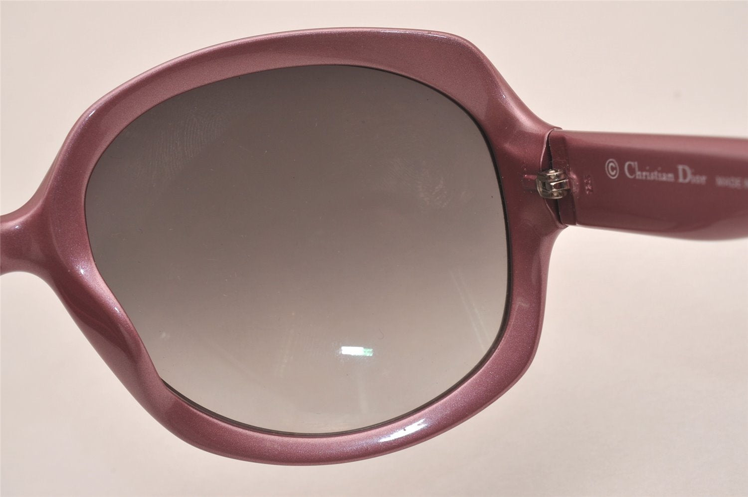 Authentic Christian Dior Glossy 1 Sunglasses PY3IZ Plastic Purple CD 1369I