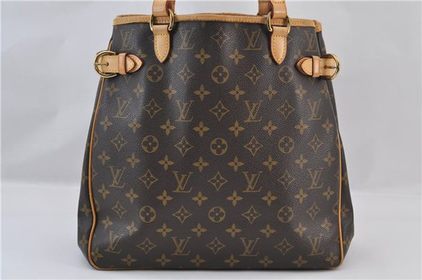Authentic Louis Vuitton Monogram Batignolles Vertical Tote Bag M51153 LV 1370F