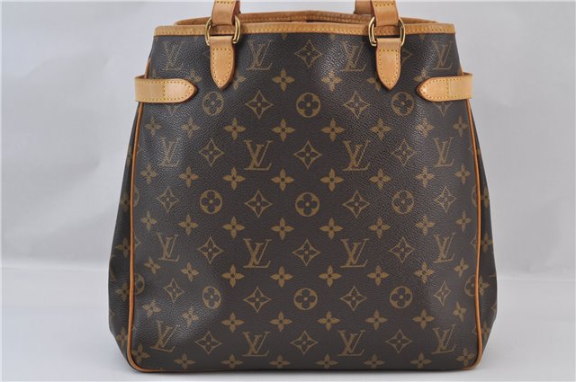 Authentic Louis Vuitton Monogram Batignolles Vertical Tote Bag M51153 LV 1370F