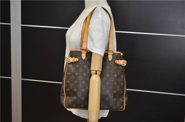 Authentic Louis Vuitton Monogram Batignolles Vertical Tote Bag M51153 LV 1370F