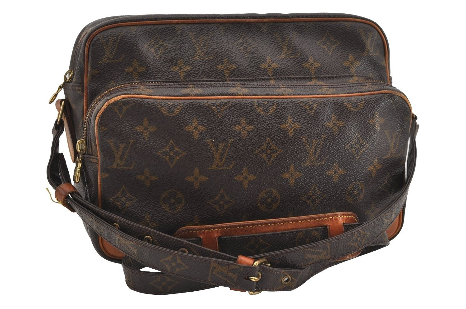 Authentic Louis Vuitton Monogram Nile Shoulder Cross Body Bag M45244 LV 1370I