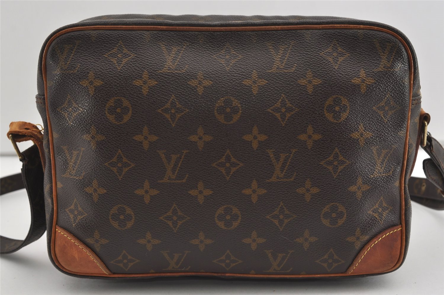Authentic Louis Vuitton Monogram Nile Shoulder Cross Body Bag M45244 LV 1370I