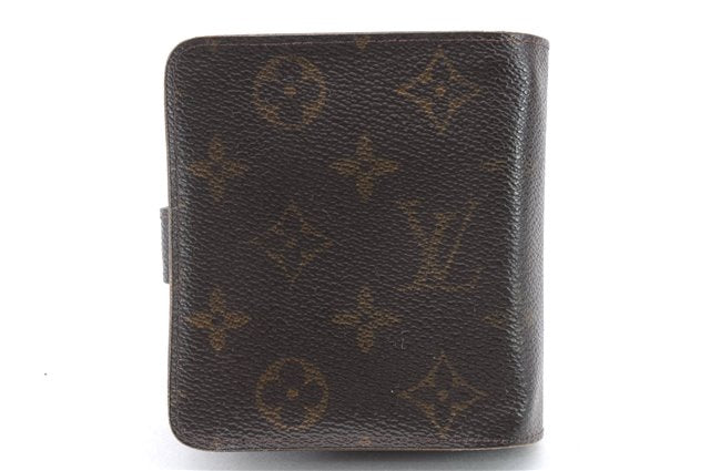 Authentic Louis Vuitton Monogram Compact Zip Bifold Wallet M61667 LV 1371D