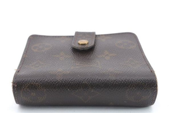 Authentic Louis Vuitton Monogram Compact Zip Bifold Wallet M61667 LV 1371D