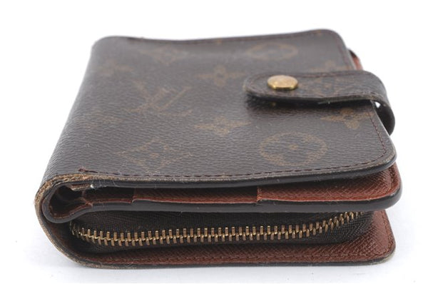 Authentic Louis Vuitton Monogram Compact Zip Bifold Wallet M61667 LV 1371D