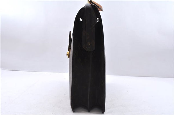 Authentic Louis Vuitton Monogram Serviette Fermoir Briefcase Old Model LV 1371E