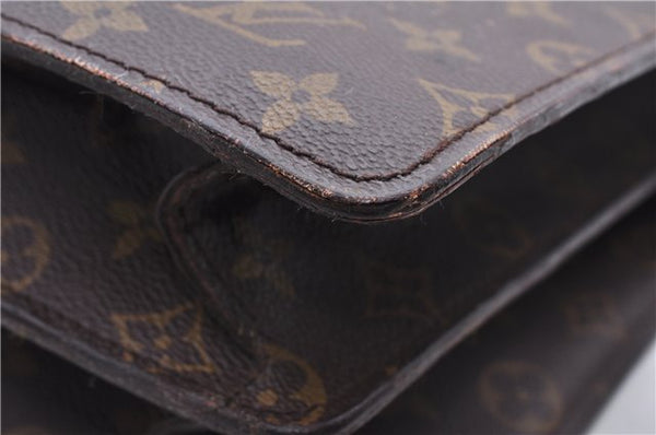 Authentic Louis Vuitton Monogram Serviette Fermoir Briefcase Old Model LV 1371E