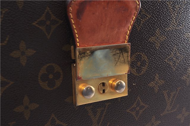 Authentic Louis Vuitton Monogram Serviette Fermoir Briefcase Old Model LV 1371E