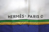 Authentic HERMES Carre 90 Scarf "LES VOITURES A TRANSFORMATION" Silk Blue 1371I