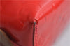 Auth Louis Vuitton Vernis Pochette Cosmetic Pouch Bicolor Red M91721 LV 1372D