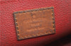 Auth Louis Vuitton Vernis Pochette Cosmetic Pouch Bicolor Red M91721 LV 1372D