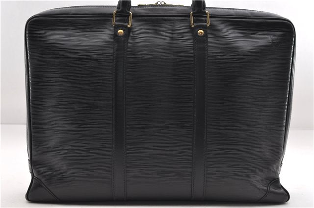Auth Louis Vuitton Epi Porte Documents Voyage Briefcase Black M59162 LV 1372E