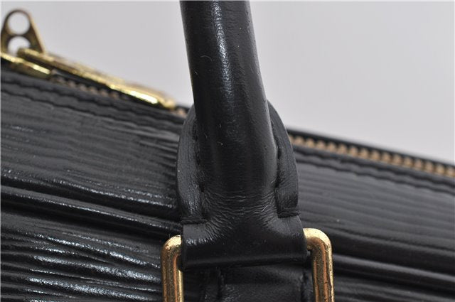 Auth Louis Vuitton Epi Porte Documents Voyage Briefcase Black M59162 LV 1372E
