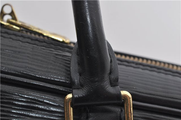 Auth Louis Vuitton Epi Porte Documents Voyage Briefcase Black M59162 LV 1372E